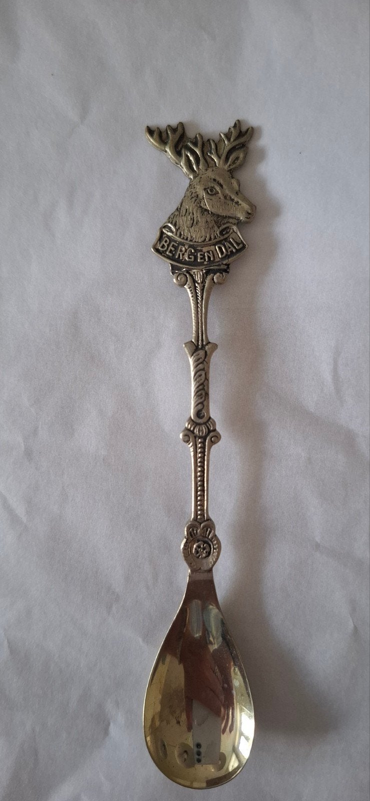 Vintage theelepel met hert - Berg en Dal, Ophalen of Verzenden