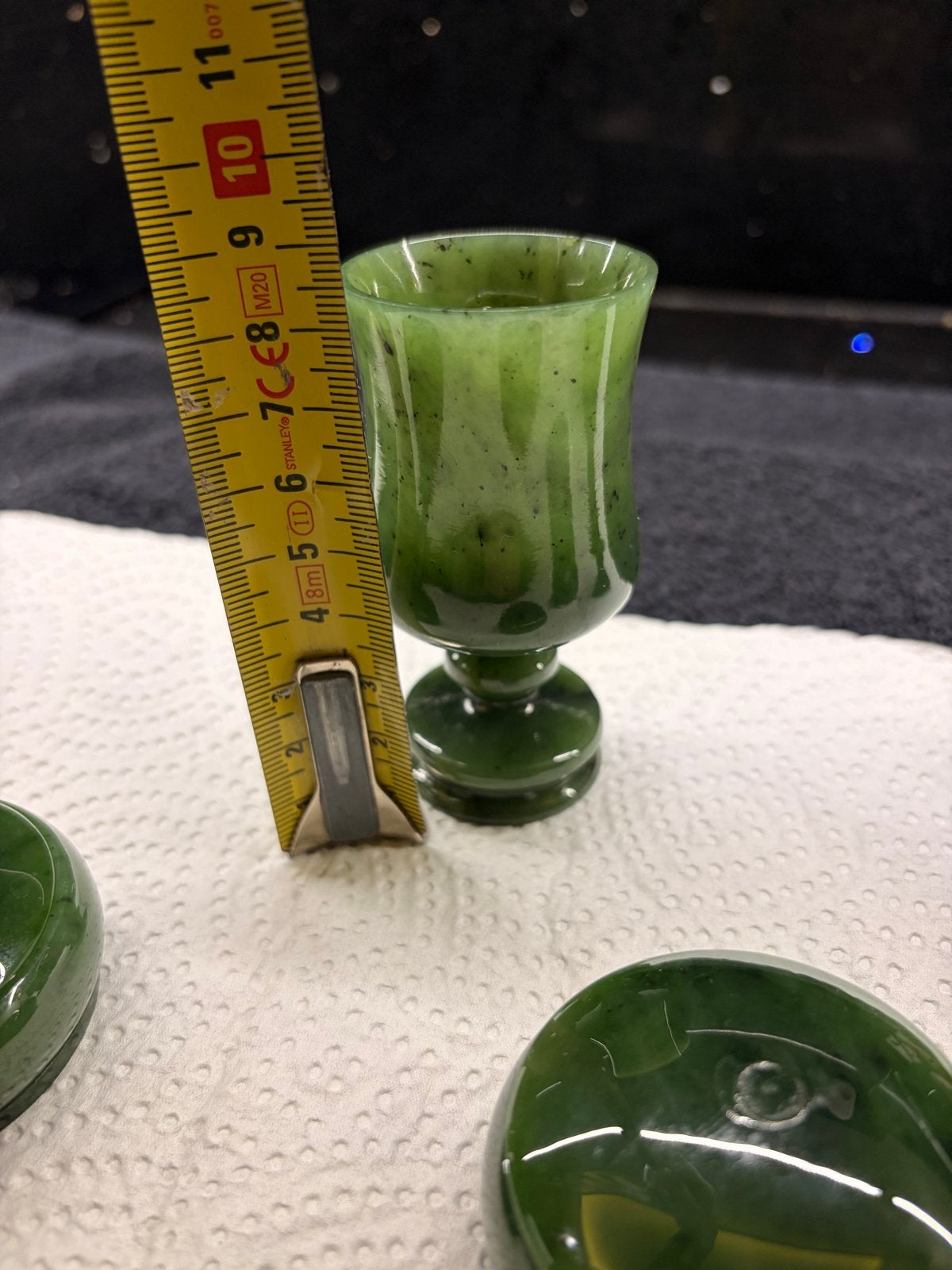 Set van 4 Jadegroene Miniatuur Sierobjecten, Antiek en Kunst, Ophalen of Verzenden