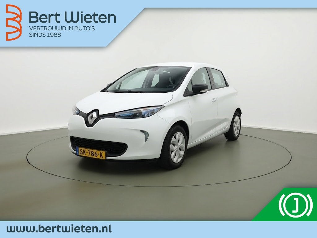 Renault ZOE R90 Life 40 Koop Accu | Eigen Accu | SOH 88%, Auto's, Dealer onderhouden, Gebruikt, Zwart, 41 kWh