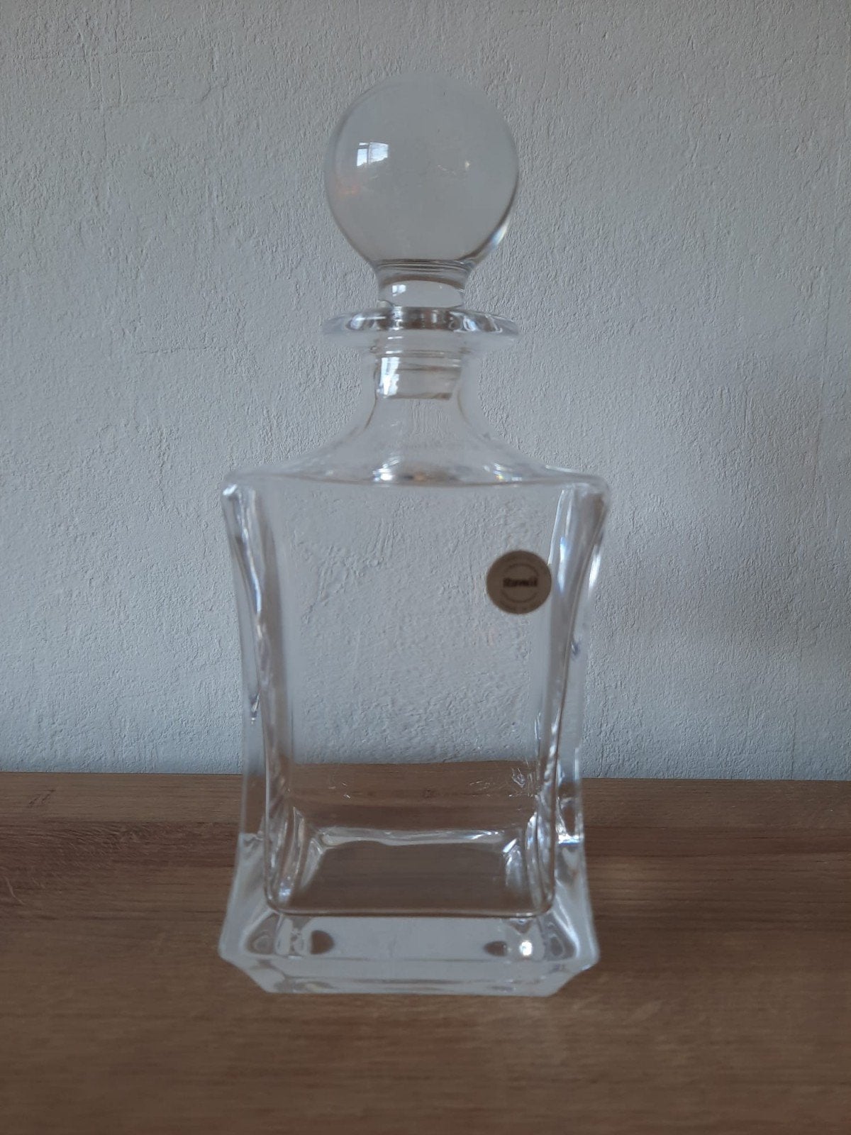Loodkrisal karaf, hoogte 26 cm, Ophalen