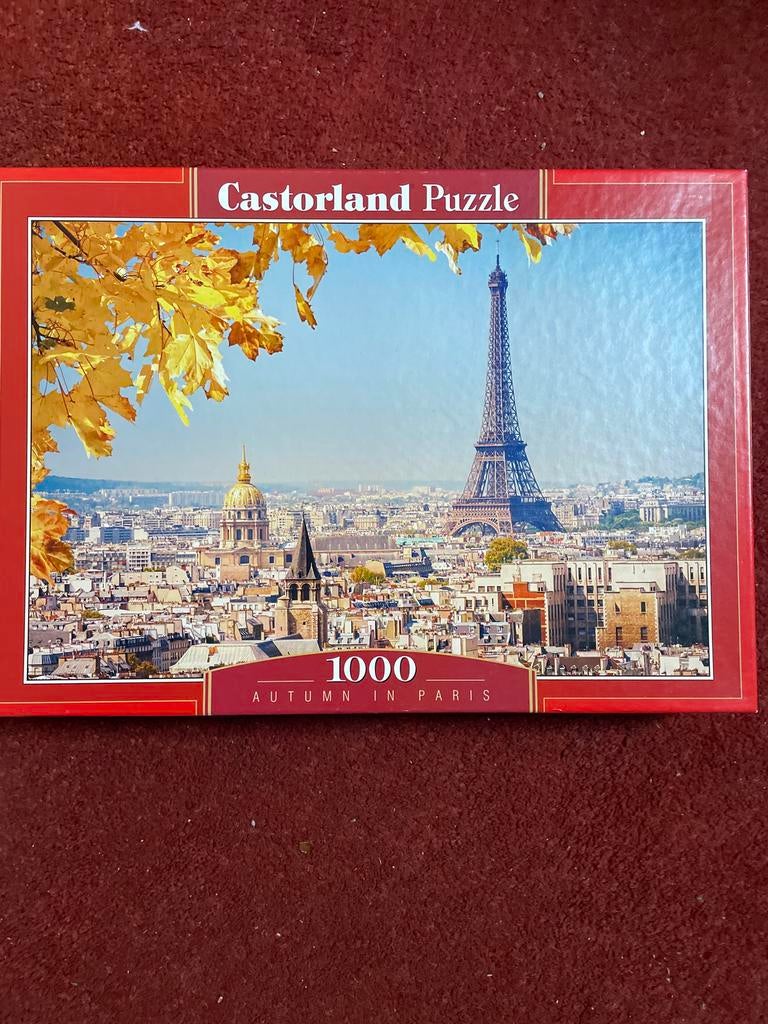 Castorland Puzzel 1000 stukjes - Herfst in Parijs, Ophalen of Verzenden, 500 t/m 1500 stukjes, Gebruikt, Legpuzzel