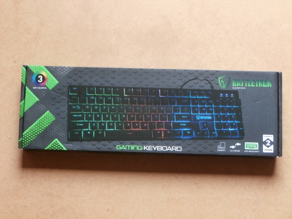 Battletron gaming keyboard toetsenbord met LED verlichting, Battletron, Gaming toetsenbord, Nieuw, Ophalen of Verzenden
