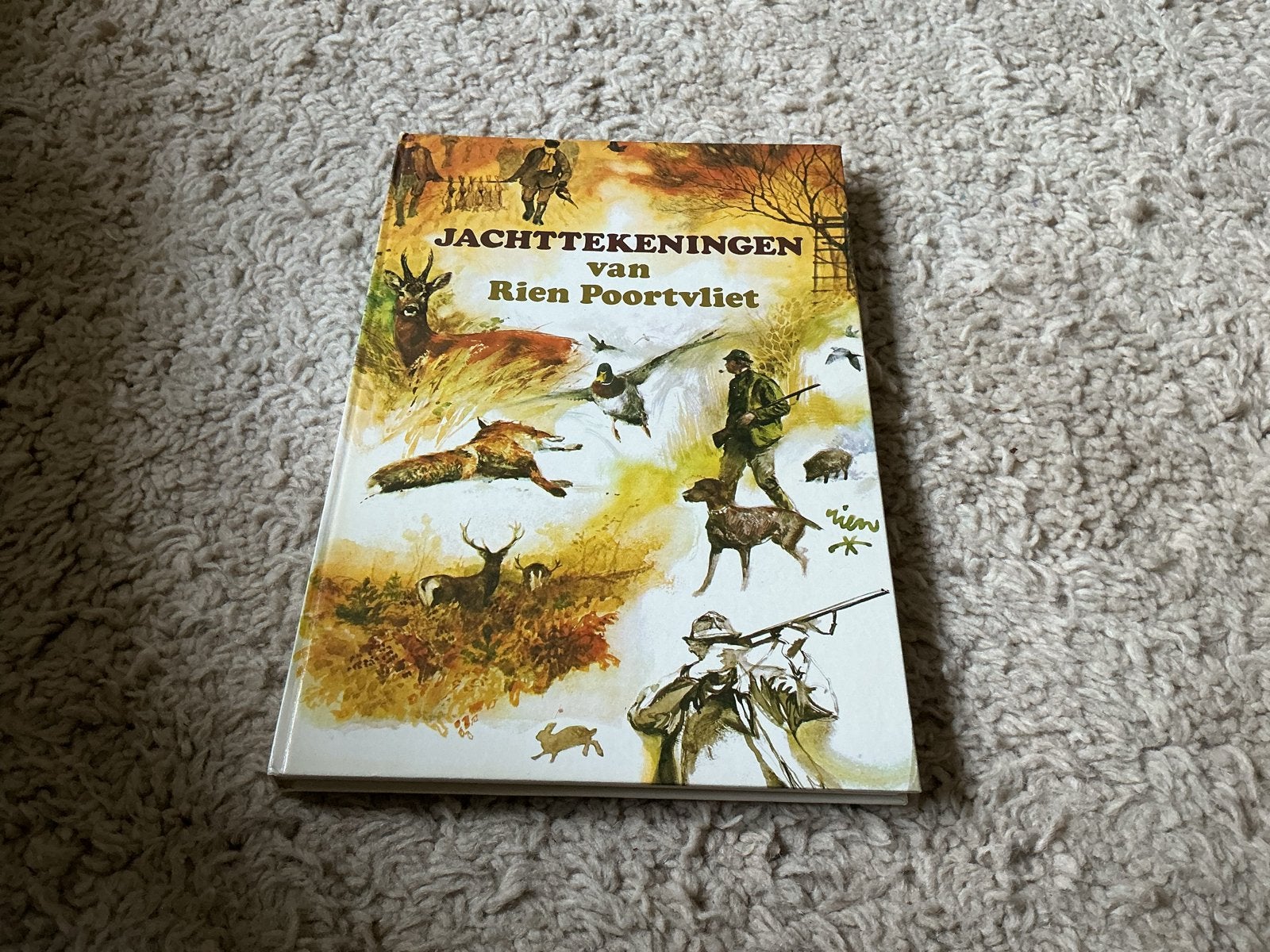 Jachttekeningen van Rien Poortvliet - Hardcover  opbr.giro55, Ophalen of Verzenden, Zo goed als nieuw