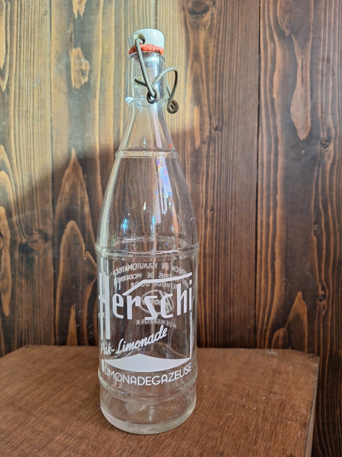 FLES HERSCHI PRIK LIMONADE ANDERE FLESDOP, Ophalen of Verzenden, Gebruikt, Flesje(s), Overige merken