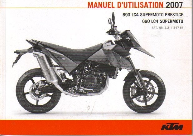 KTM 690 LC4 Supermoto / Prestige manuel (5552z), Verzenden, Suzuki