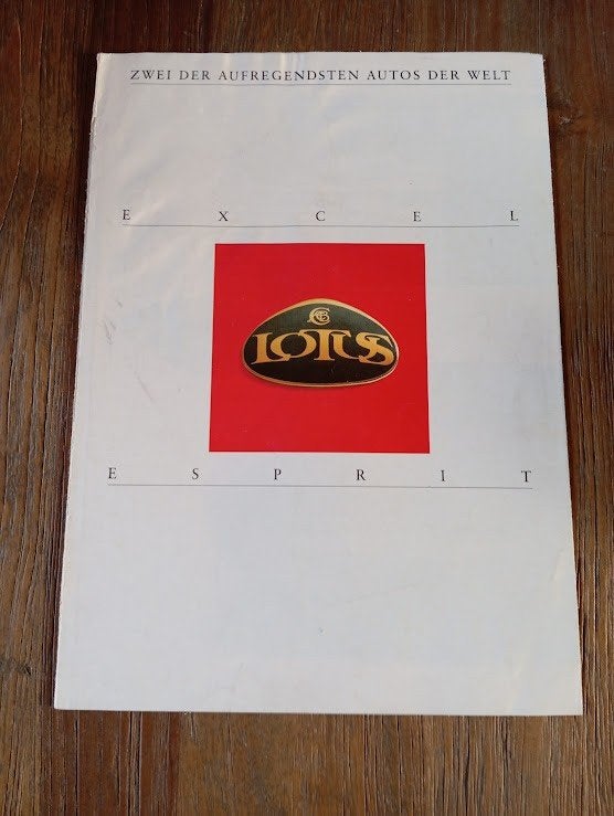 Lotus Excel / Esprit Turbo HC 8 pag., Verzenden, Zo goed als nieuw, Overige merken