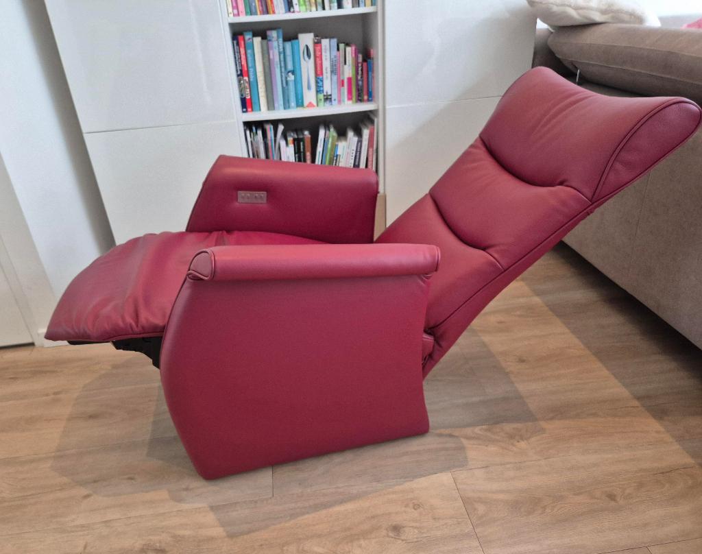 Prominent - Relax Fauteuil - Leer - NIEUW, Ophalen, Minder dan 75 cm, Nieuw, Leer