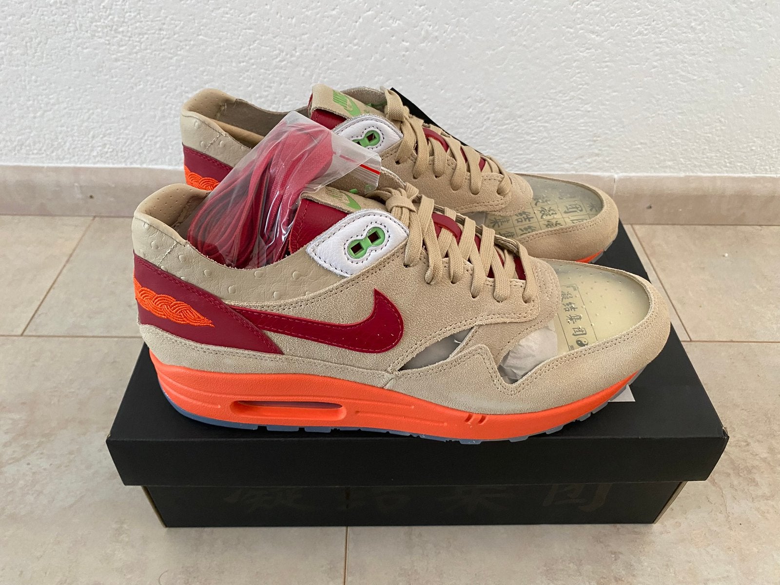 Nike Air Max 1 Clot maat 44, Overige kleuren, Nieuw, Ophalen of Verzenden, Sneakers of Gympen