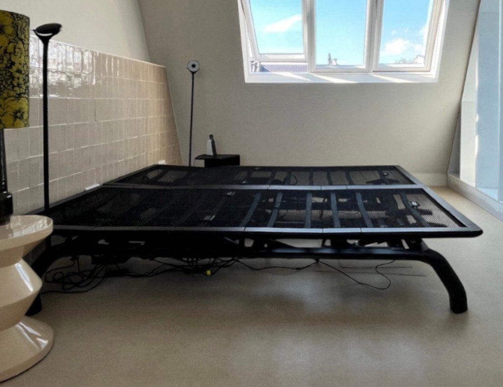 Auping Royal Deep Black (2023) – 180x210cm – 5‑motorstanden, Huis en Inrichting, Ophalen, Verstelbaar, 90 cm, Tweepersoons