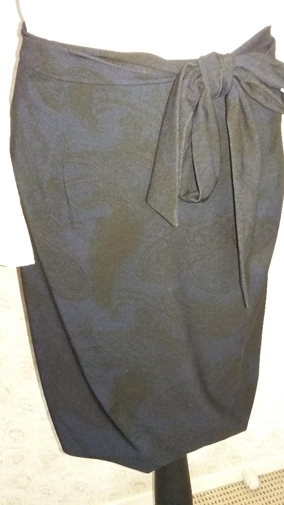 Lilytime donkerblauwe rok Paisley print, Maat 38/40 (M), Blauw, Ophalen of Verzenden, Zo goed als nieuw