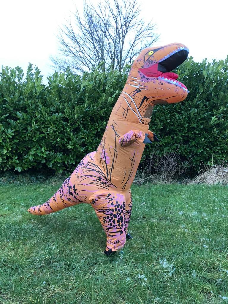 opblaasbaar feestpak Dino Dinosaurus (T-Rex), Ophalen of Verzenden, Nieuw, Carnaval