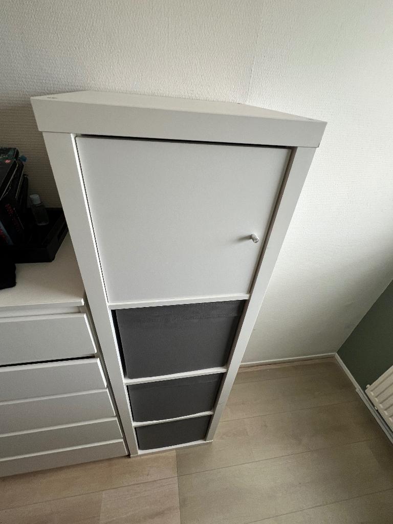 Vakkenkast 4 vakken, Huis en Inrichting, Kasten | Boekenkasten, Ophalen, Gebruikt, 50 tot 100 cm, 150 tot 200 cm
