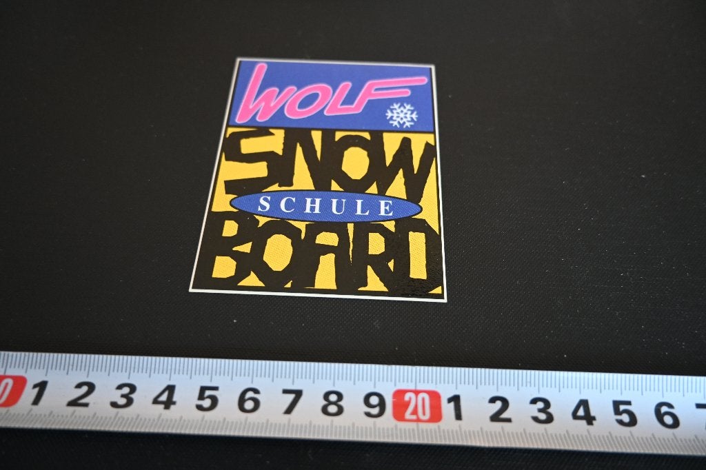 sticker wolf snowboard schule, Ophalen of Verzenden, Zo goed als nieuw