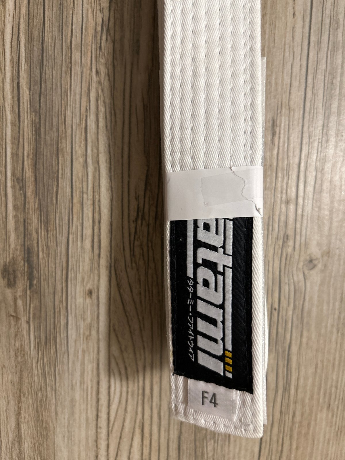 Nieuwe Tatami F4 witte vechtsportband, Overige, Vechtsportmateriaal, Nieuw, Maat L