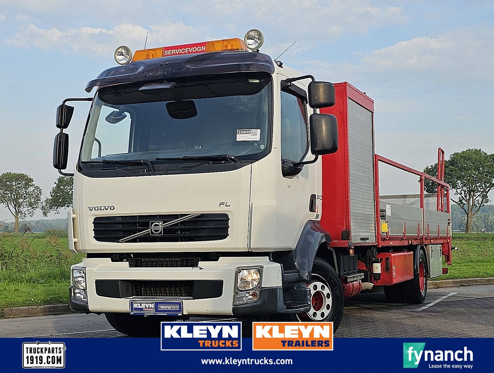 VOLVO FL 240.12 manual hiab 033t, Euro 2, Wit, Bedrijf, Volvo