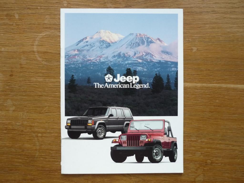 Jeep Wrangler/Cherokee (1990), Boeken, Auto's | Folders en Tijdschriften, Nieuw, Overige merken, Ophalen of Verzenden