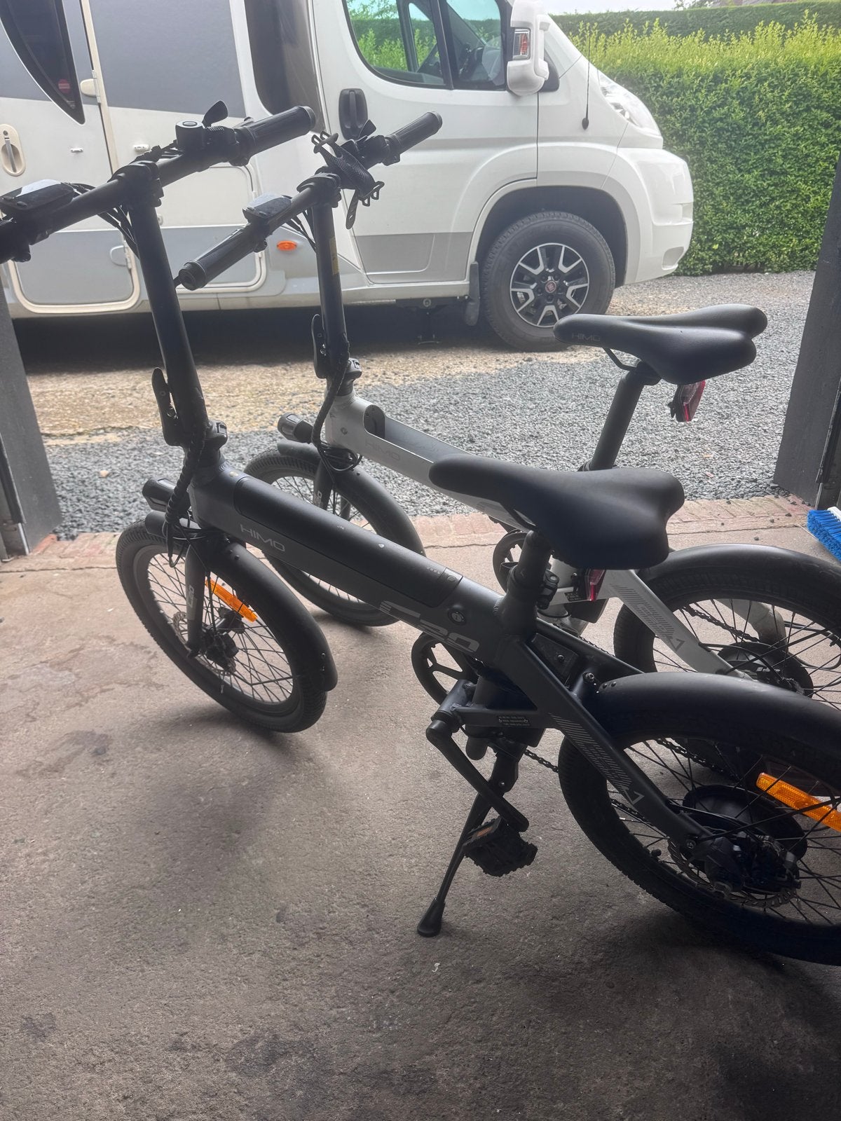 Kapot! 2x HIMO C20 elektrische vouwfietsen - accu's defect, Minder dan 30 km per accu, Gebruikt, Minder dan 47 cm, Ophalen