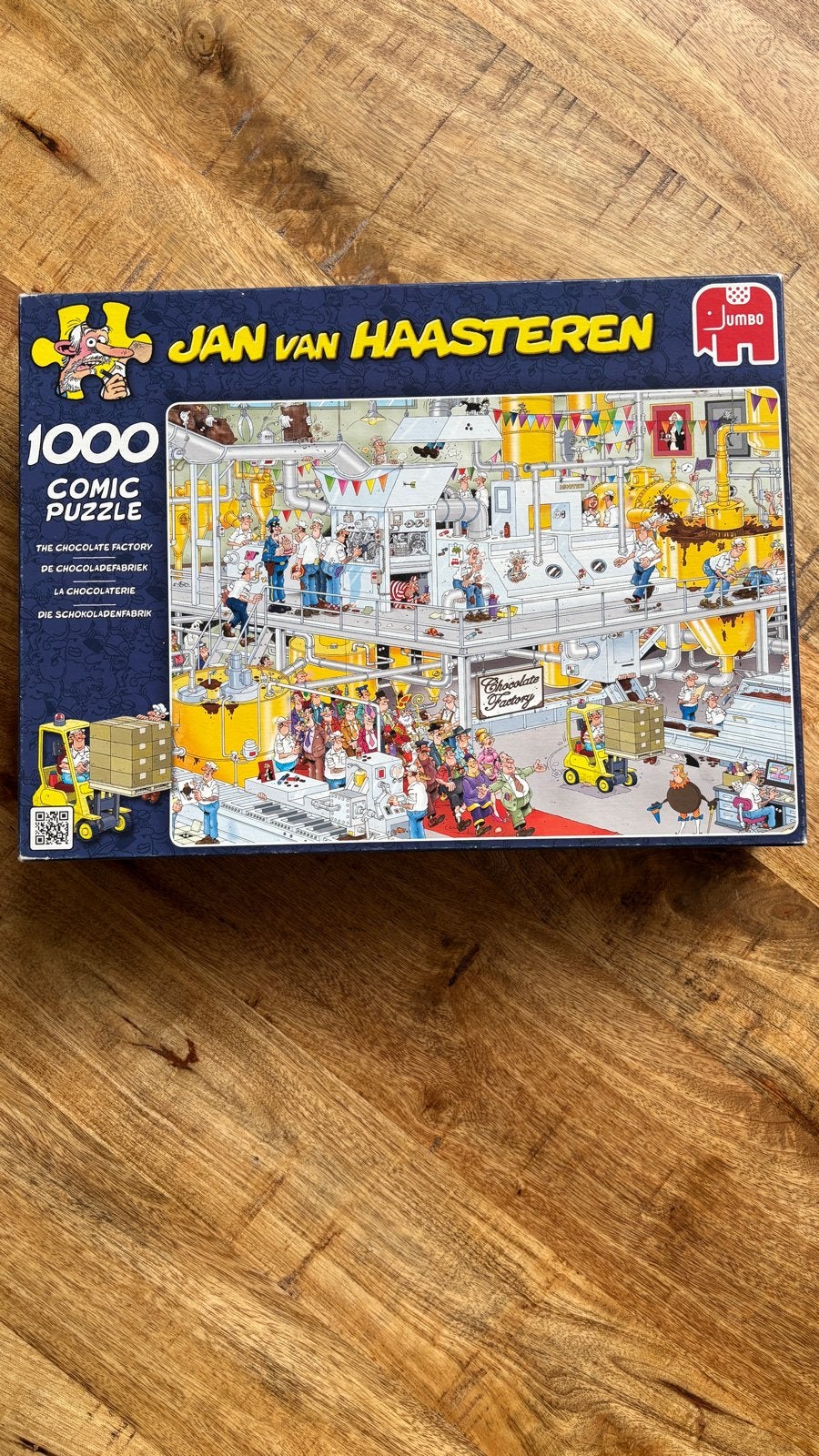 Jan van Haasteren De Chocoladefabriek 1000 stukjes, Hobby en Vrije tijd, Ophalen, 500 t/m 1500 stukjes, Zo goed als nieuw, Legpuzzel