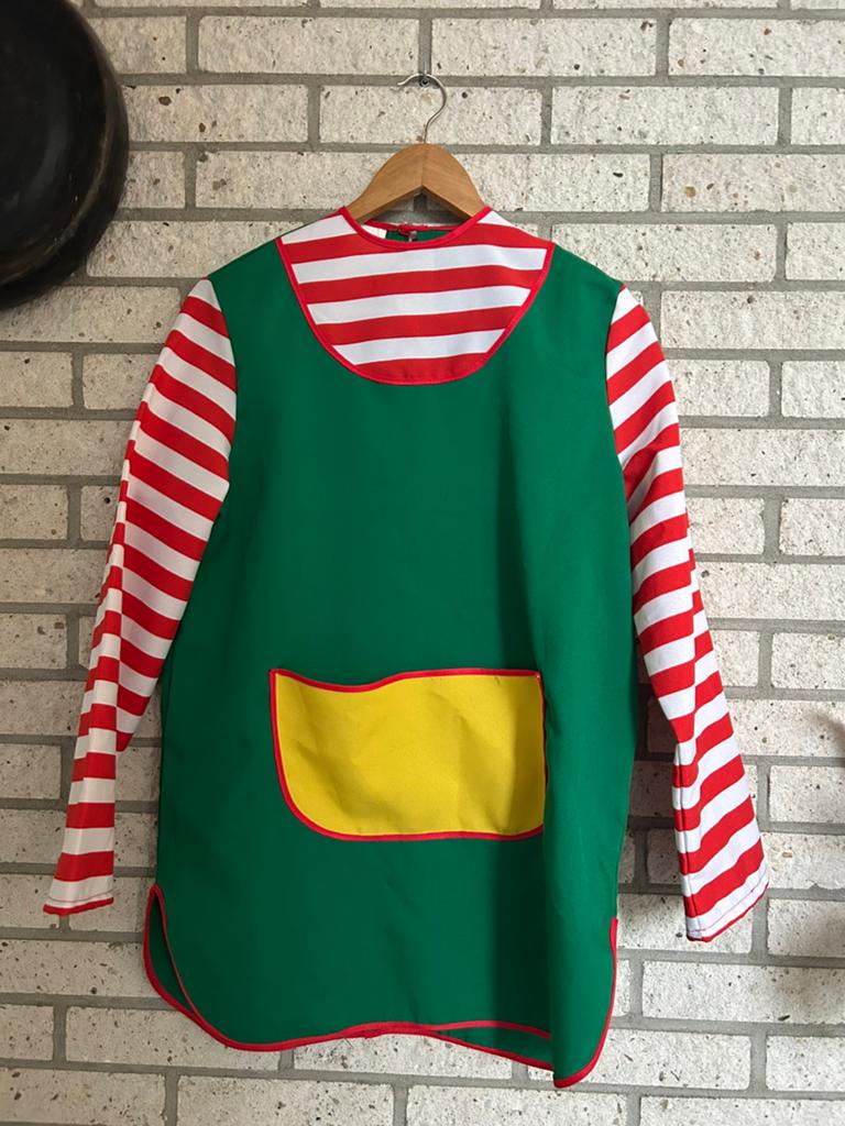 Pippi Langkous set, maat 164, Kinderen en Baby's, Carnavalskleding en Verkleedspullen, Zo goed als nieuw, Meisje, 158 t/m 164