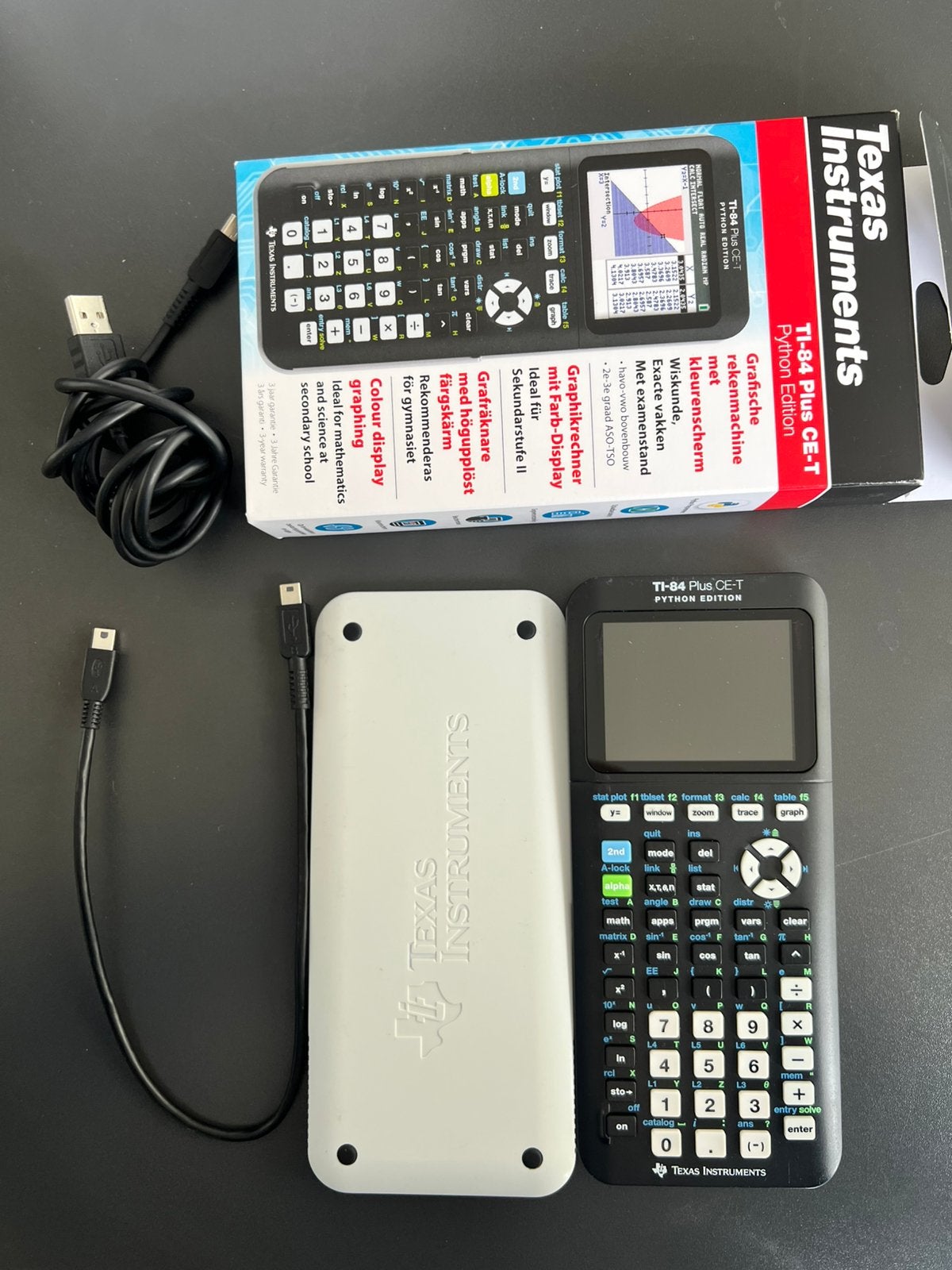 Texas Intruments TI-84 plus CE-T Python Edition, Diversen, Rekenmachines, Ophalen of Verzenden, Grafische rekenmachine, Zo goed als nieuw