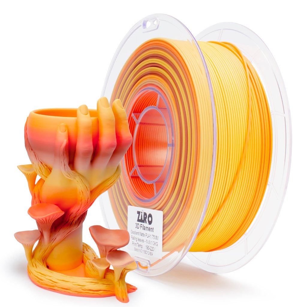 ZIRO Matte PLA Gradient Falling Leaves (1KG), Computers en Software, Ophalen of Verzenden, Nieuw, Filamentrollen