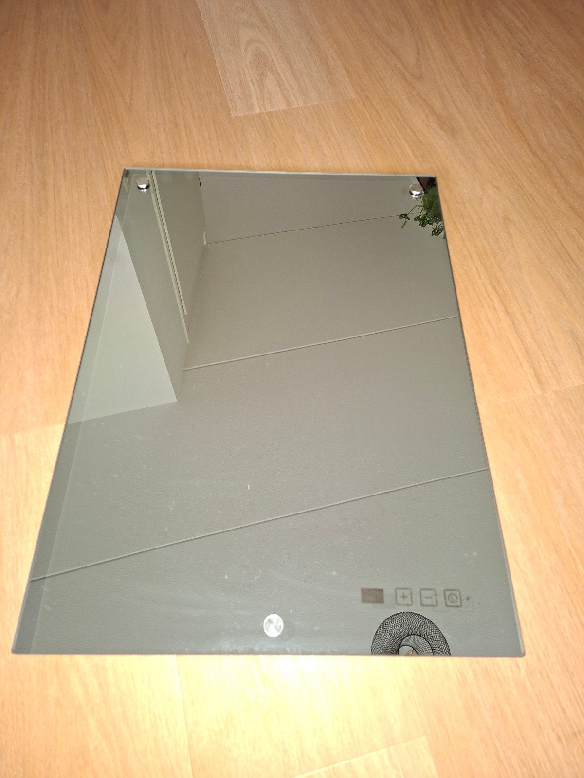 Eurom badkamerspiegel infrarood Sani 400 Mirror WiFi kachel, Ophalen of Verzenden, Zo goed als nieuw, Rechthoekig, Minder dan 100 cm