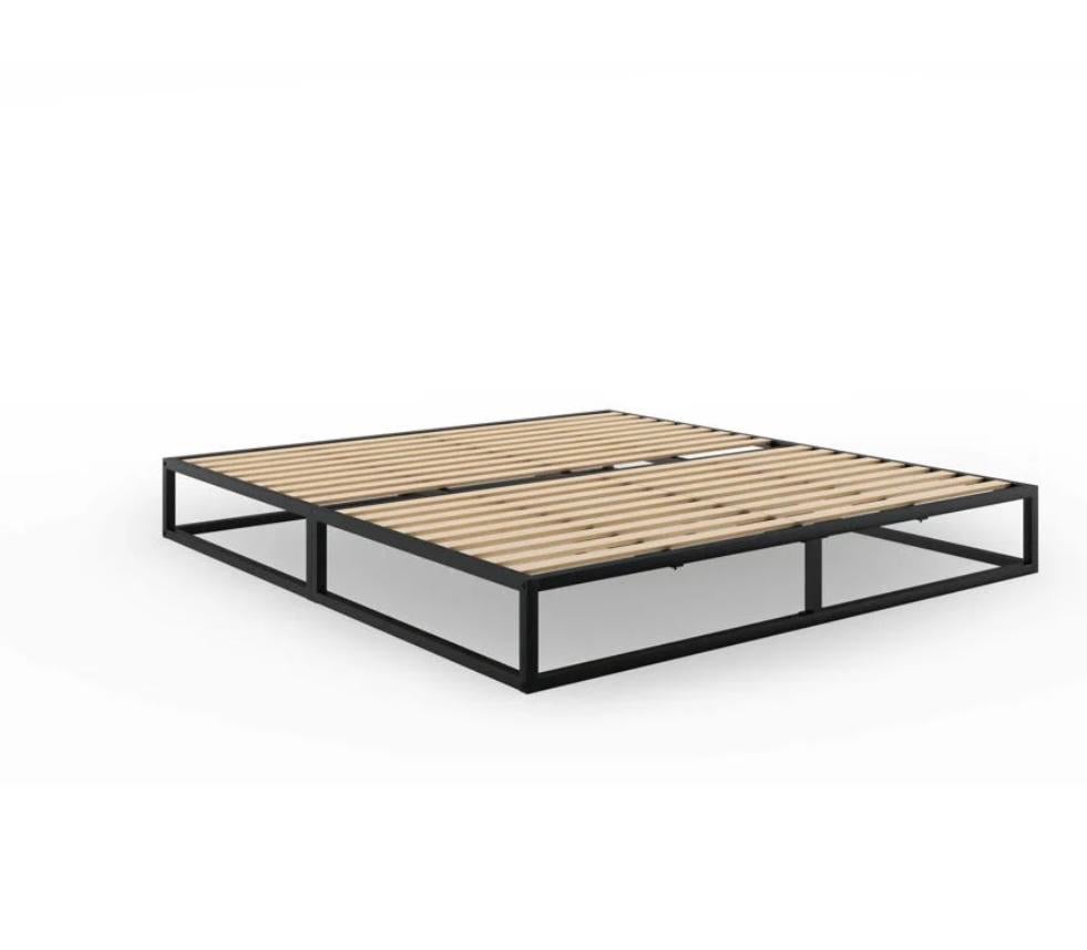 Emma metalen bedframe 160x200 met lattenbodem, Tweepersoons, Ophalen of Verzenden, Zo goed als nieuw, 200 cm
