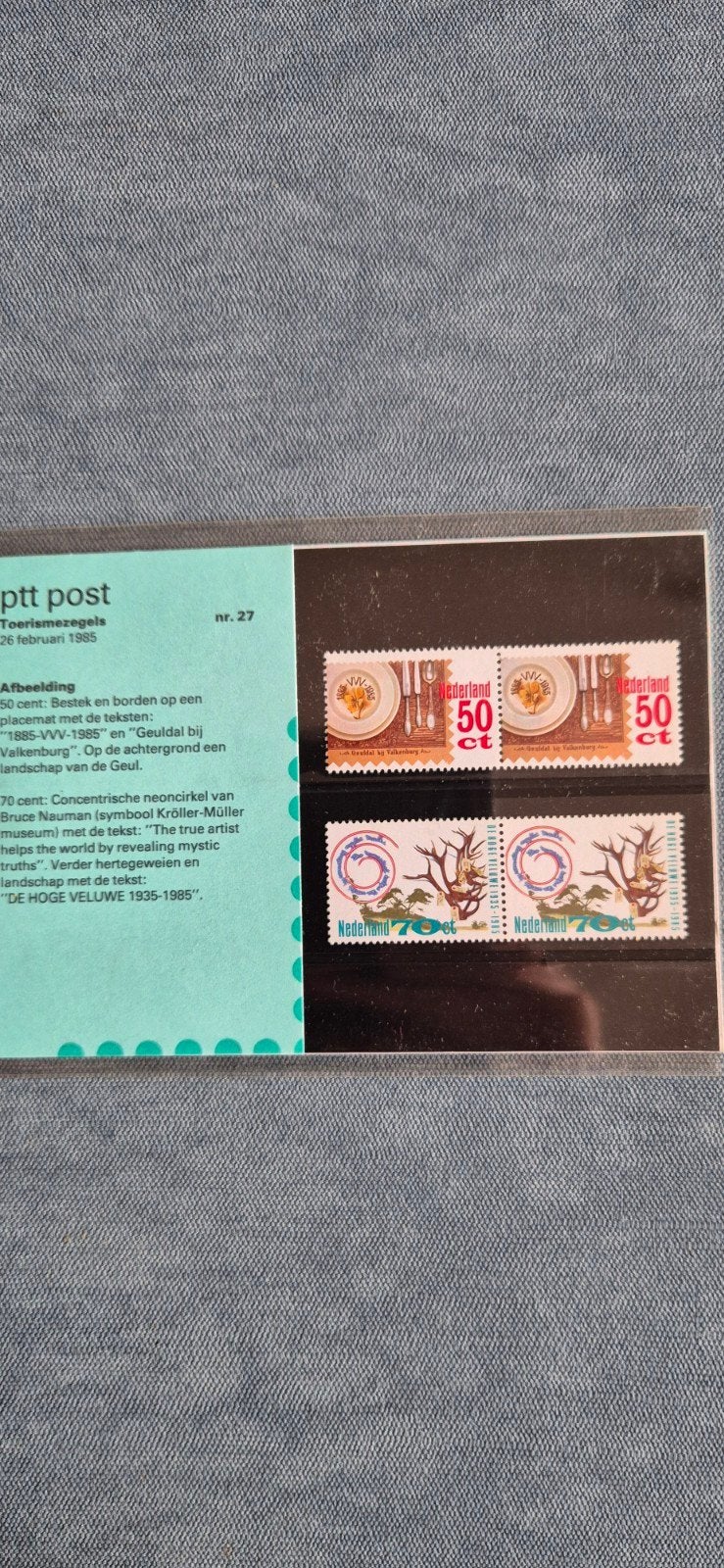 Postzegelmapje nr. 27 - 100 jaar VVV Het Geuldal, Ophalen of Verzenden, Na 1940, Postfris