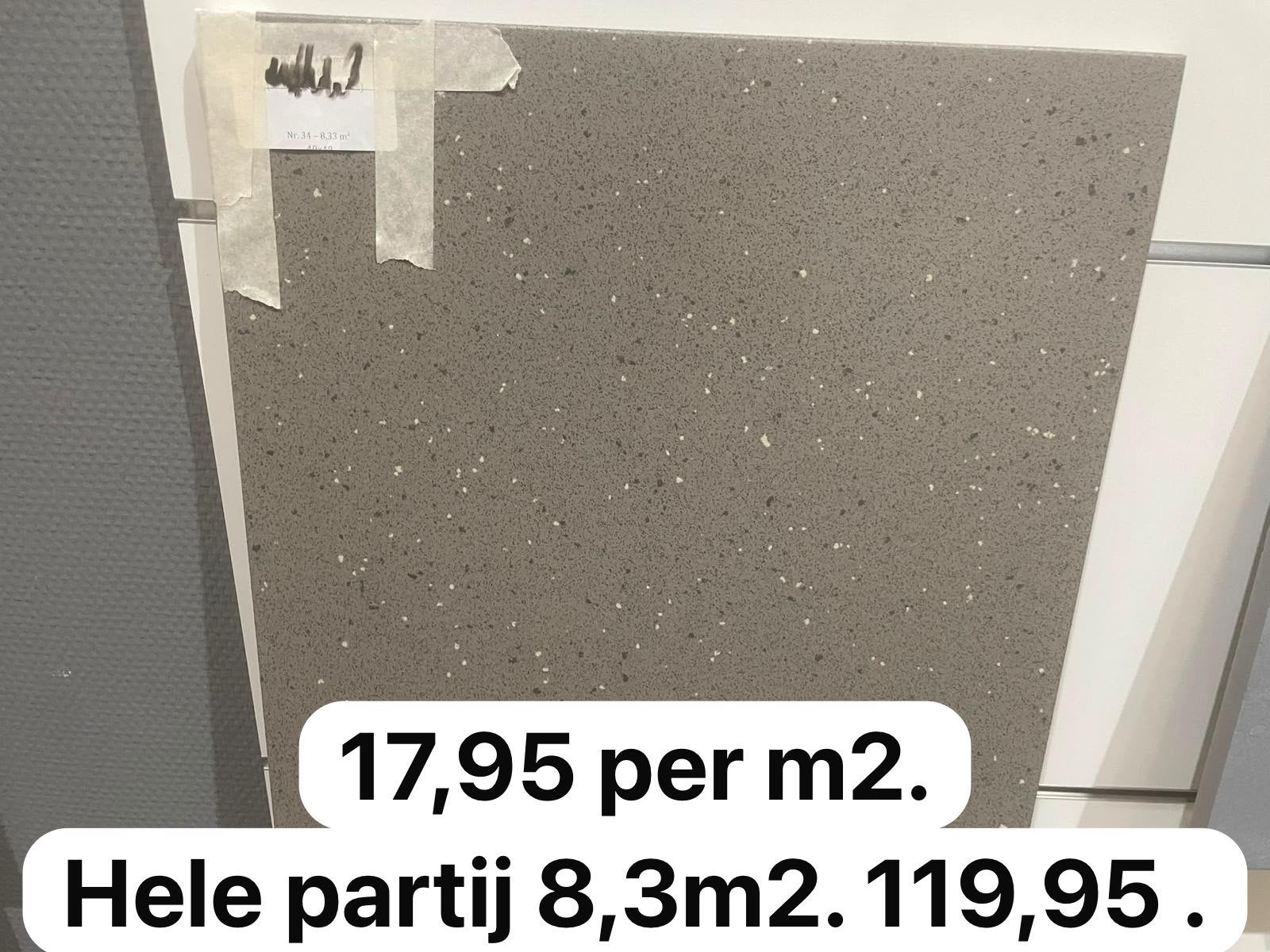 14mm 40x40 vloertegels – extra sterk – 8,3 m², U, U, Nieuw, Ophalen of Verzenden