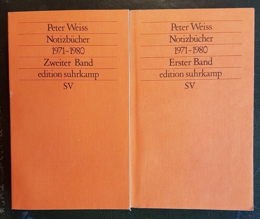 Peter Weiss - Notizbücher, Ophalen of Verzenden, Zo goed als nieuw, Geesteswetenschap