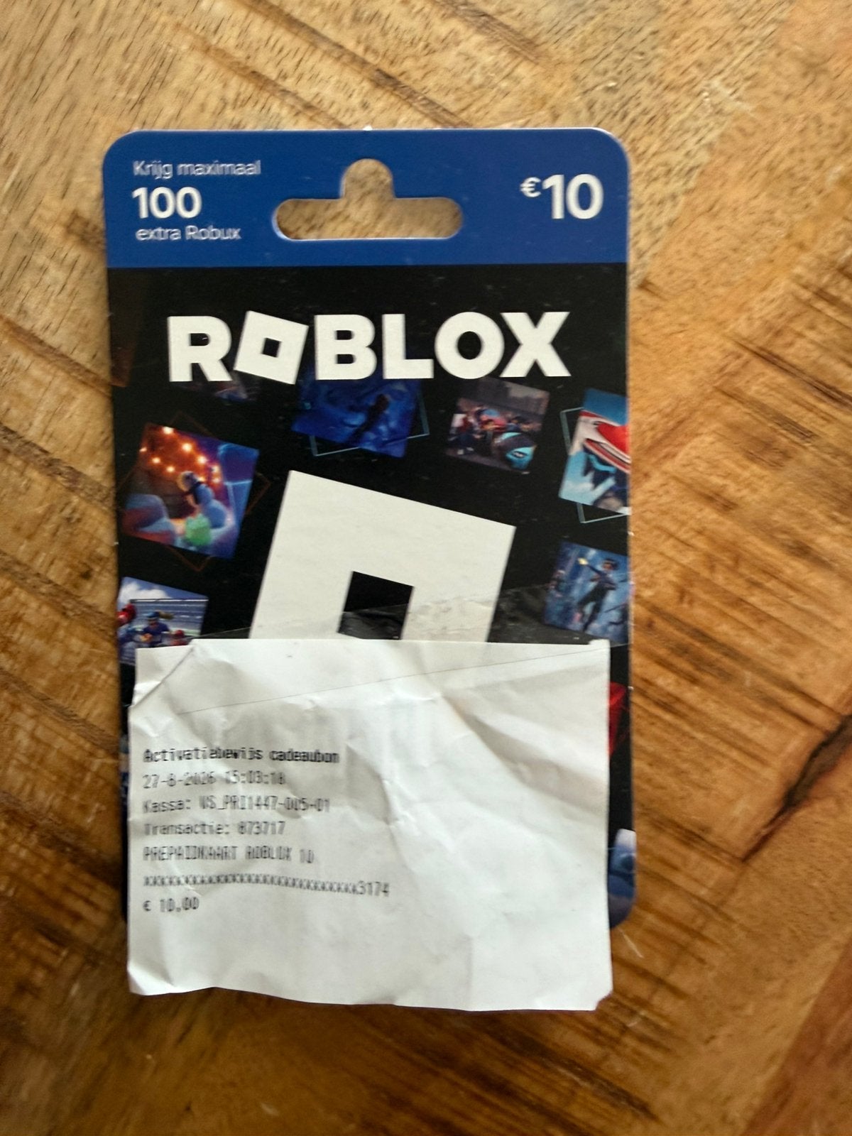Roblox kaart, 1 speler, Ophalen, Zo goed als nieuw, Vanaf 3 jaar