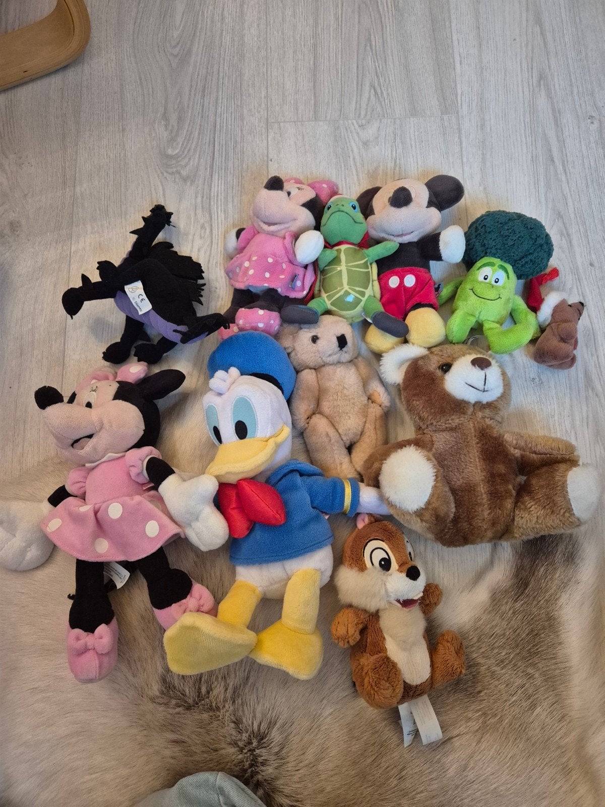 Grote collectie knuffels van Disney en meer, Ophalen, Disney, Zwart, Middelgroot (20 tot 80 cm)