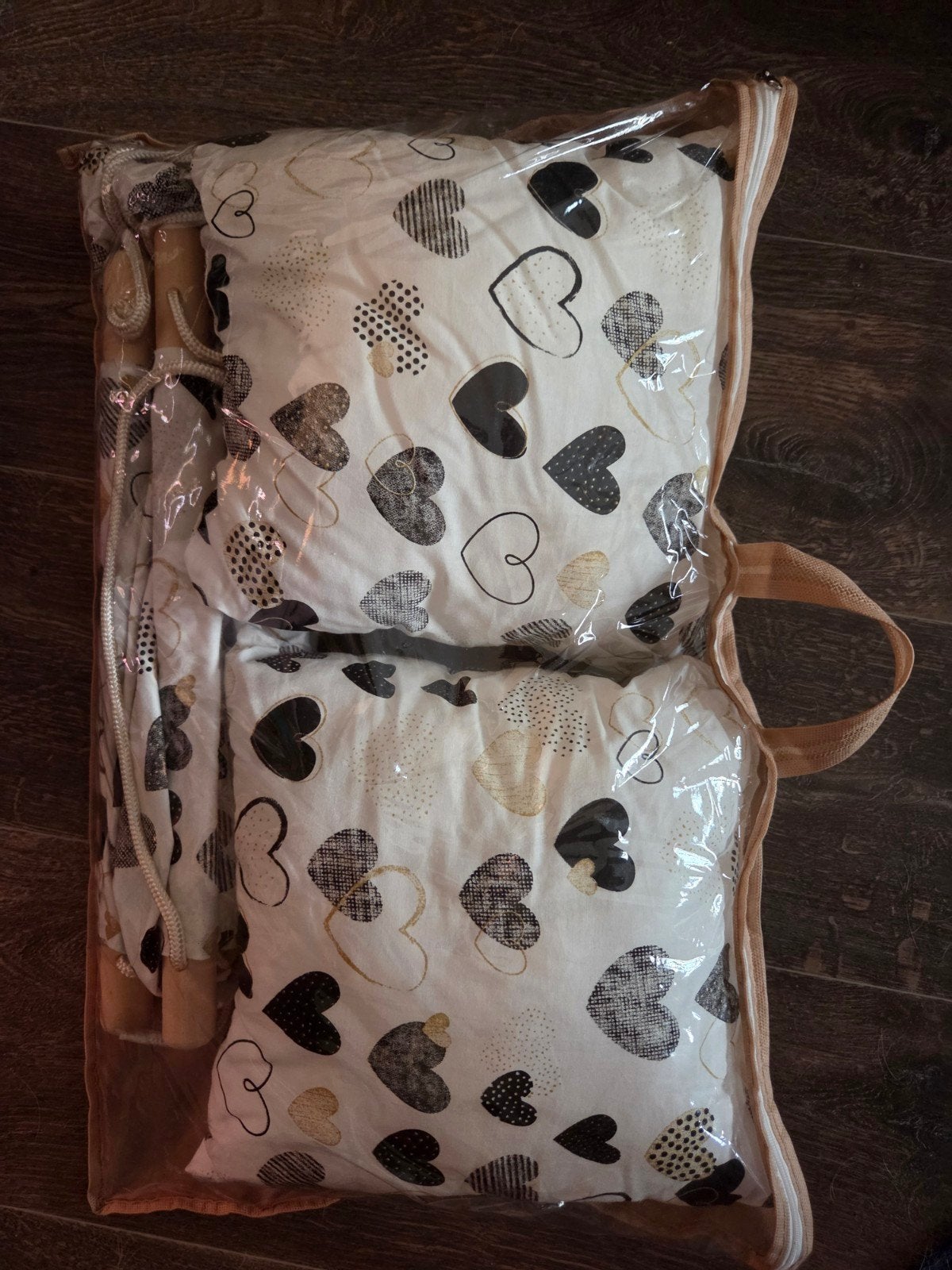 Houten baby ophangschommel met kussens - Nieuw, Ophalen, Nieuw, Schommel