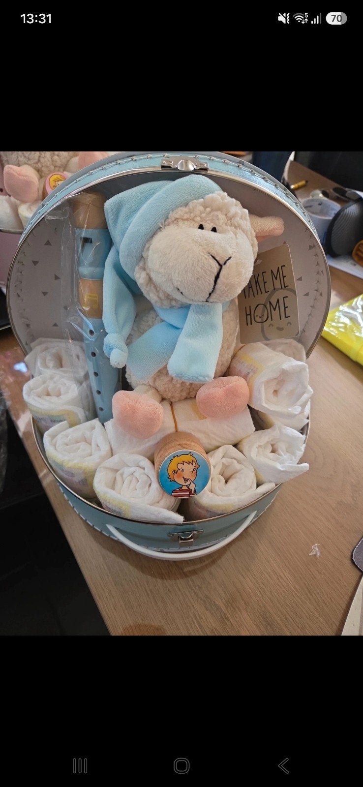Kraamcadeau / Babycadeau Pakket - Koffertje met inhoud, Kinderen en Baby's, Ophalen of Verzenden, Nieuw, Kraamcadeau