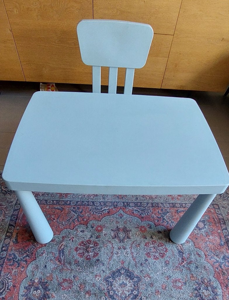 Kindertafel Ikea mammut met stoel, Ophalen, Gebruikt, Tafel(s) en Stoel(en)