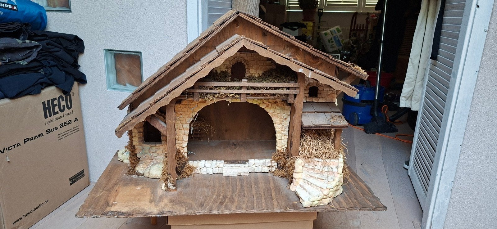 Kerststal, Ophalen, Gebruikt