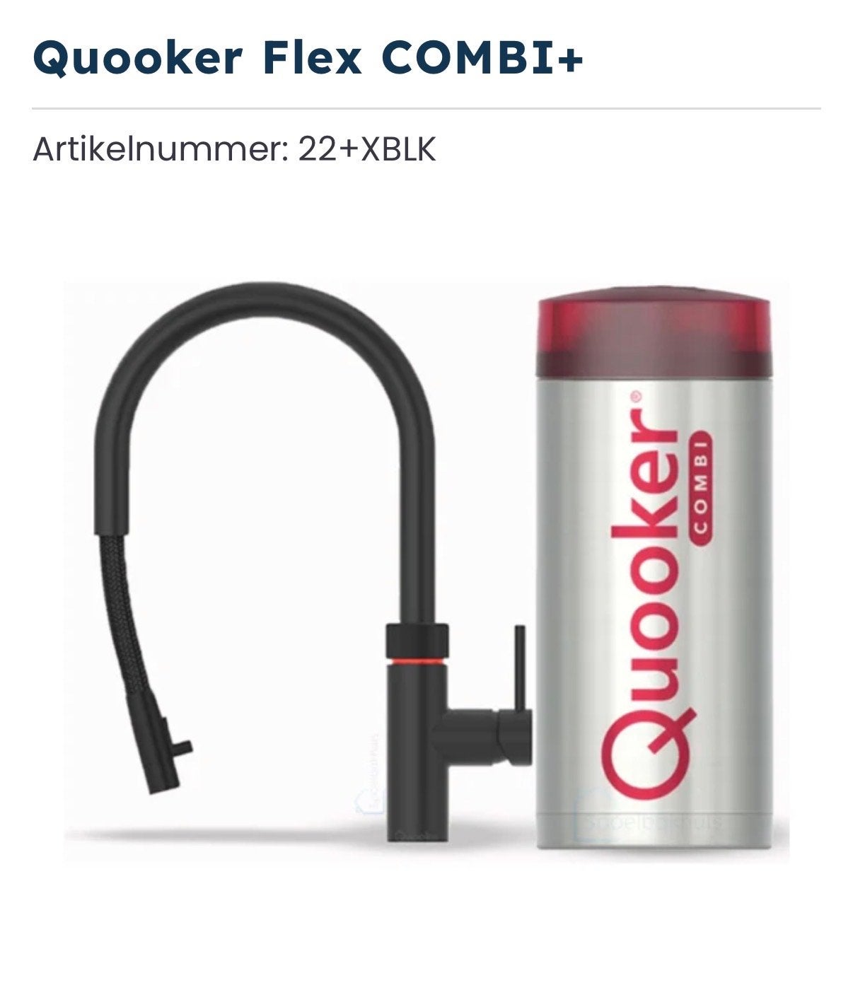 Quooker Flex COMBI+ Kokendwaterkraan - Zwart, Ophalen, Overige typen, Nieuw, Zwart