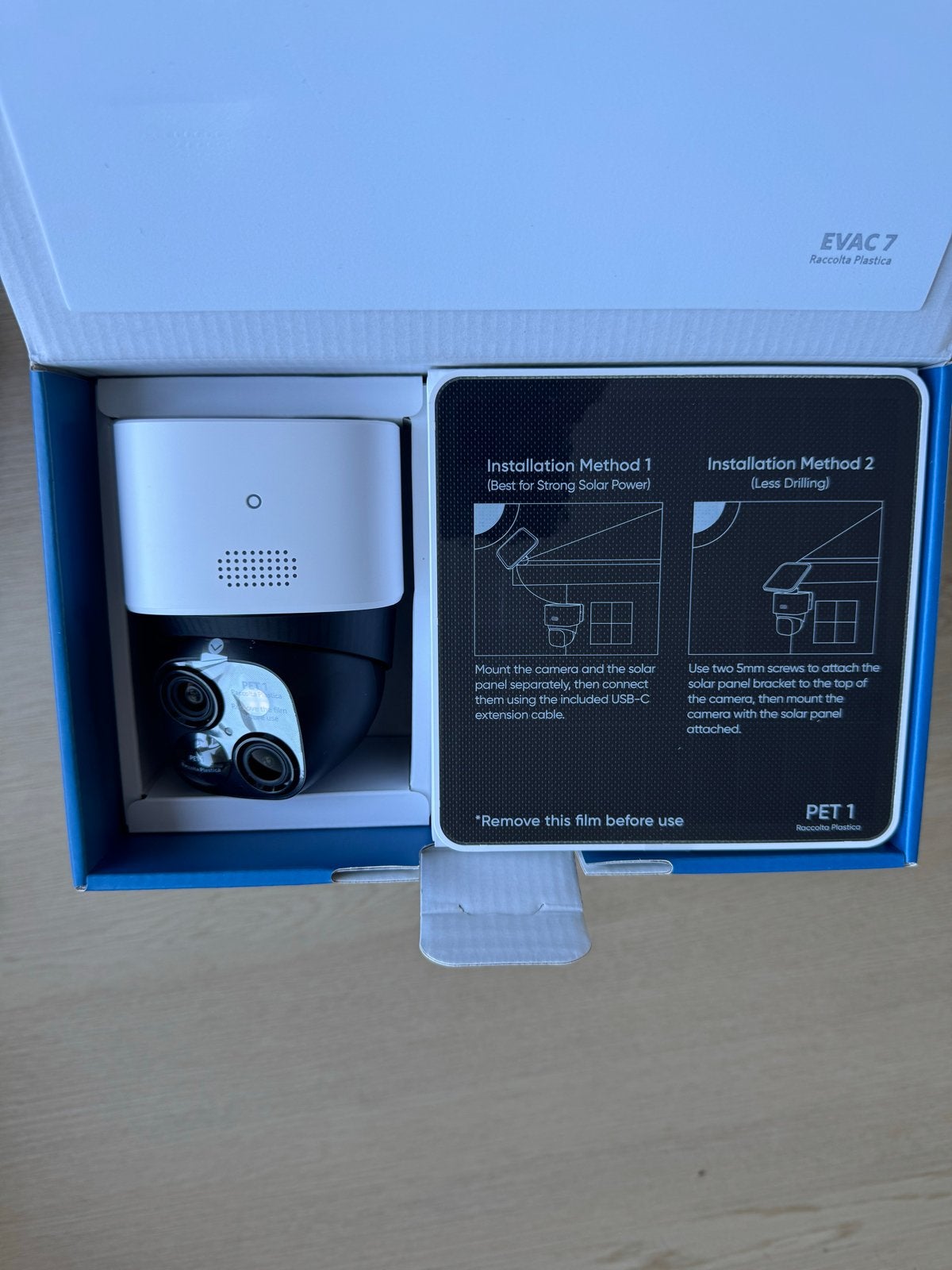 Eufy Security SoloCam S340 - Dual Camera, Solar-Powered, Audio, Tv en Foto, Ophalen, Nieuw, Buitencamera