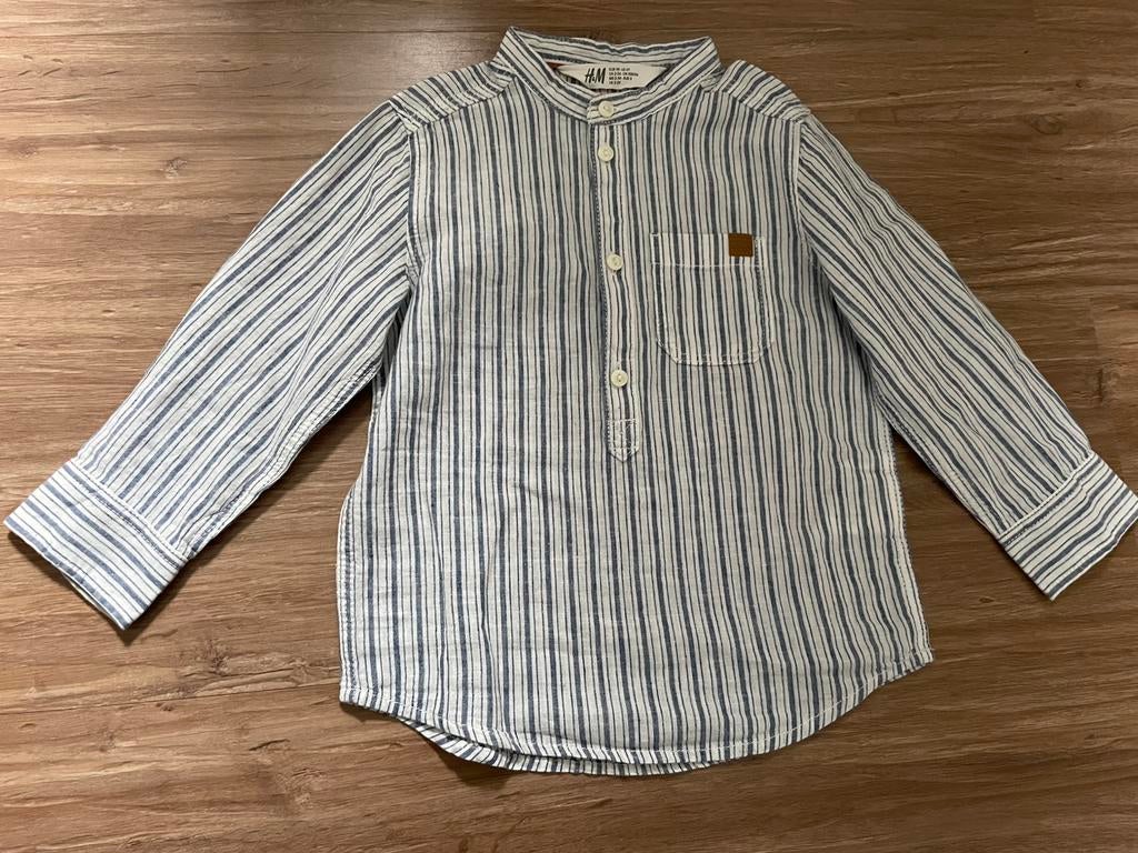 Blouse h&m mt 98, Ophalen of Verzenden, Zo goed als nieuw, Jongen, Overhemd of Blouse