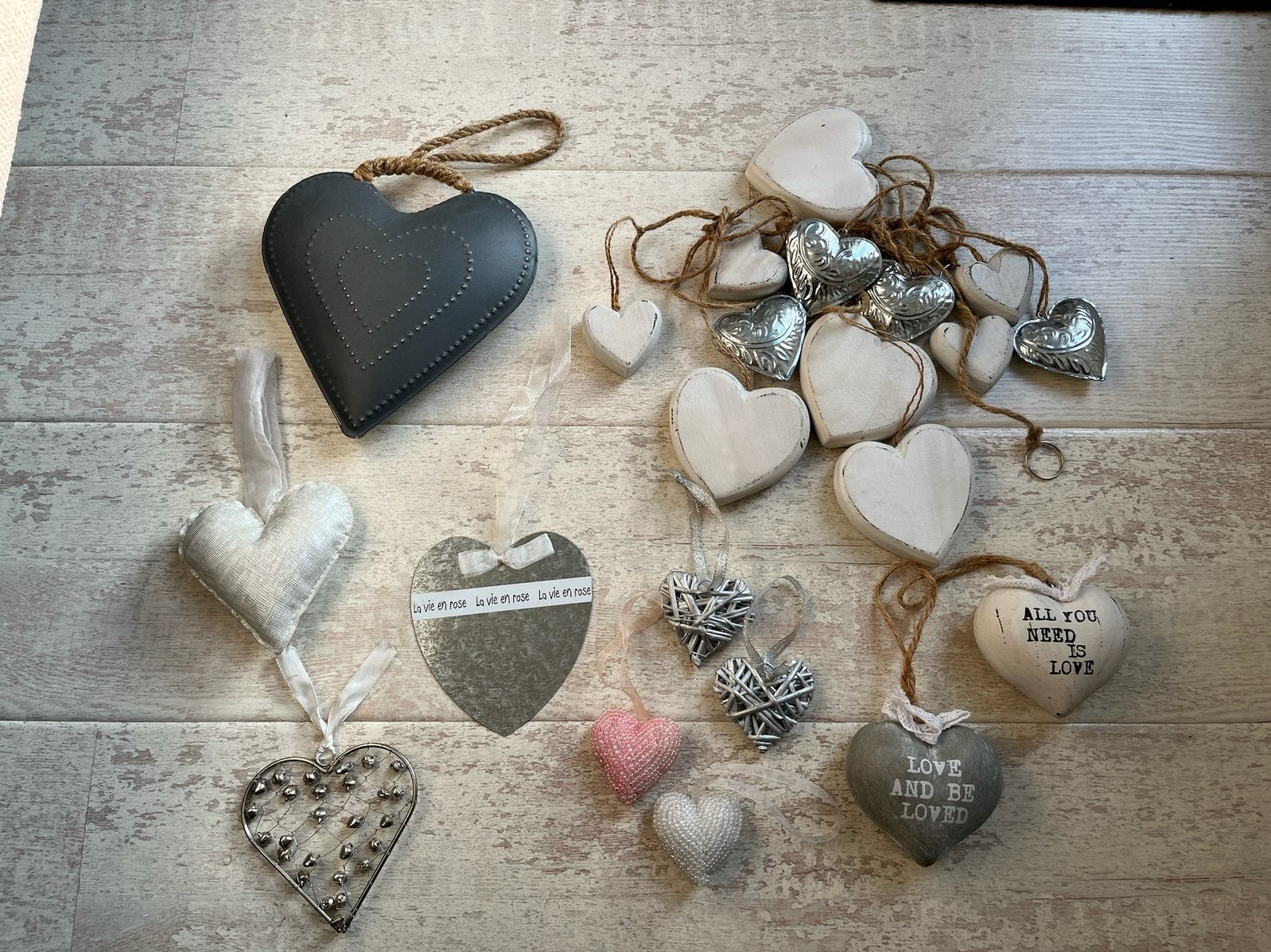 Te koop: decoratie hartjes, metaal, hout etc., Ophalen of Verzenden, Nieuw