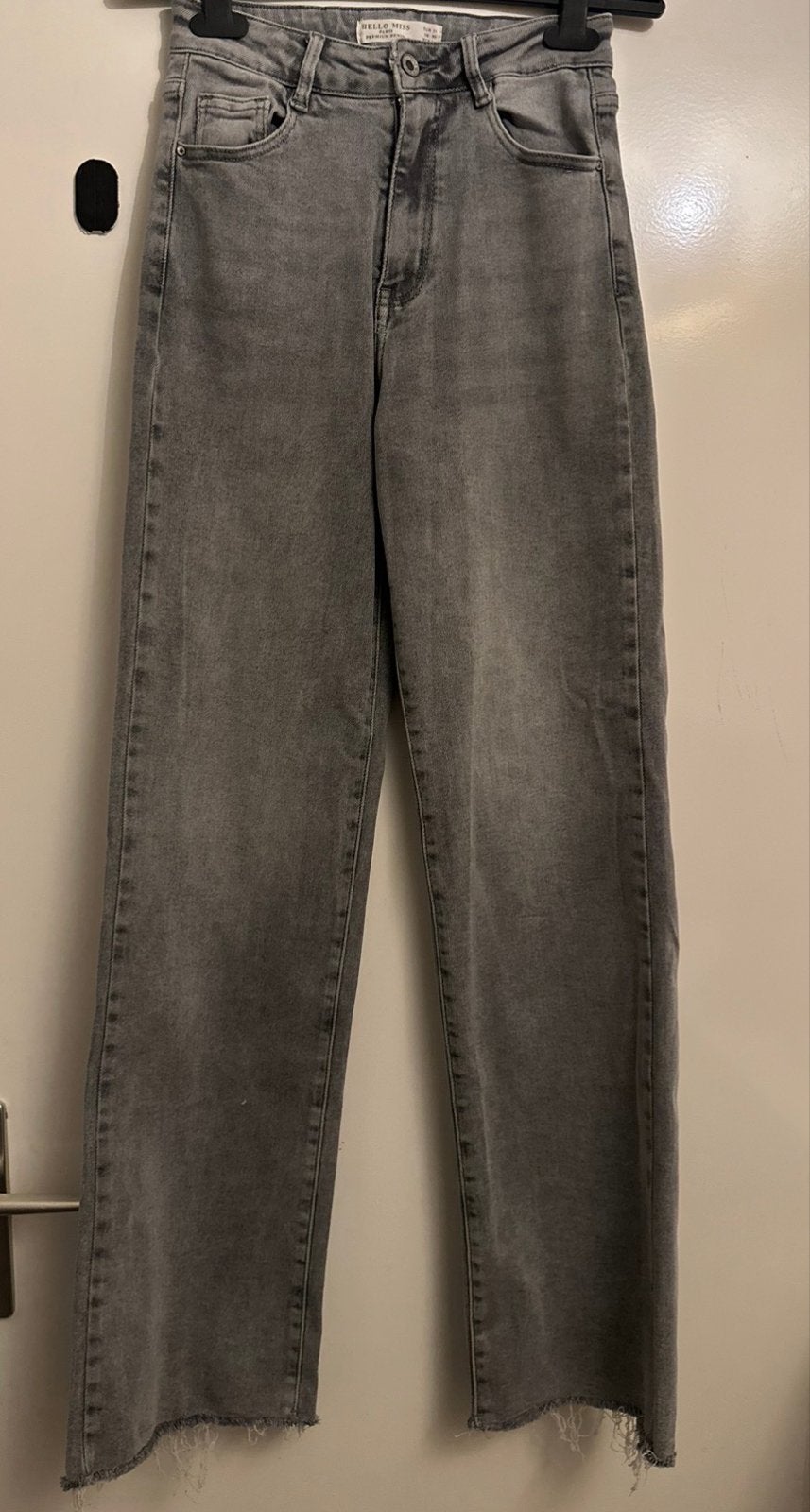 Hello Miss Grijze Wide Leg Jeans Maat 34, Ophalen of Verzenden, Zo goed als nieuw, Maat 34 (XS) of kleiner, Grijs