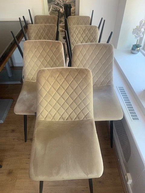 6 stoelen 3 nog in verpakking en andere 3 niet gebruikt, Ophalen, Zo goed als nieuw, Overige kleuren, Vijf, Zes of meer stoelen