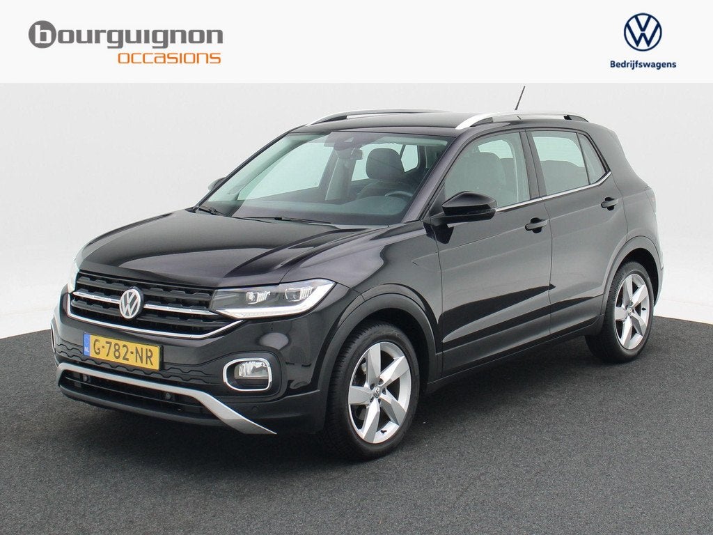 Volkswagen T-Cross 1.0 TSi Style Automaat | Beats Audio | Ad, Auto's, Volkswagen, Gebruikt, Euro 6, 116 pk, Zwart