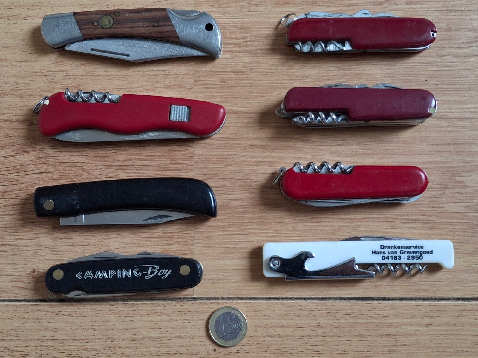 8 zakmessen voor de verzamelaar., Verzamelen, Militaria | Algemeen, Verzenden, Landmacht, Nederland