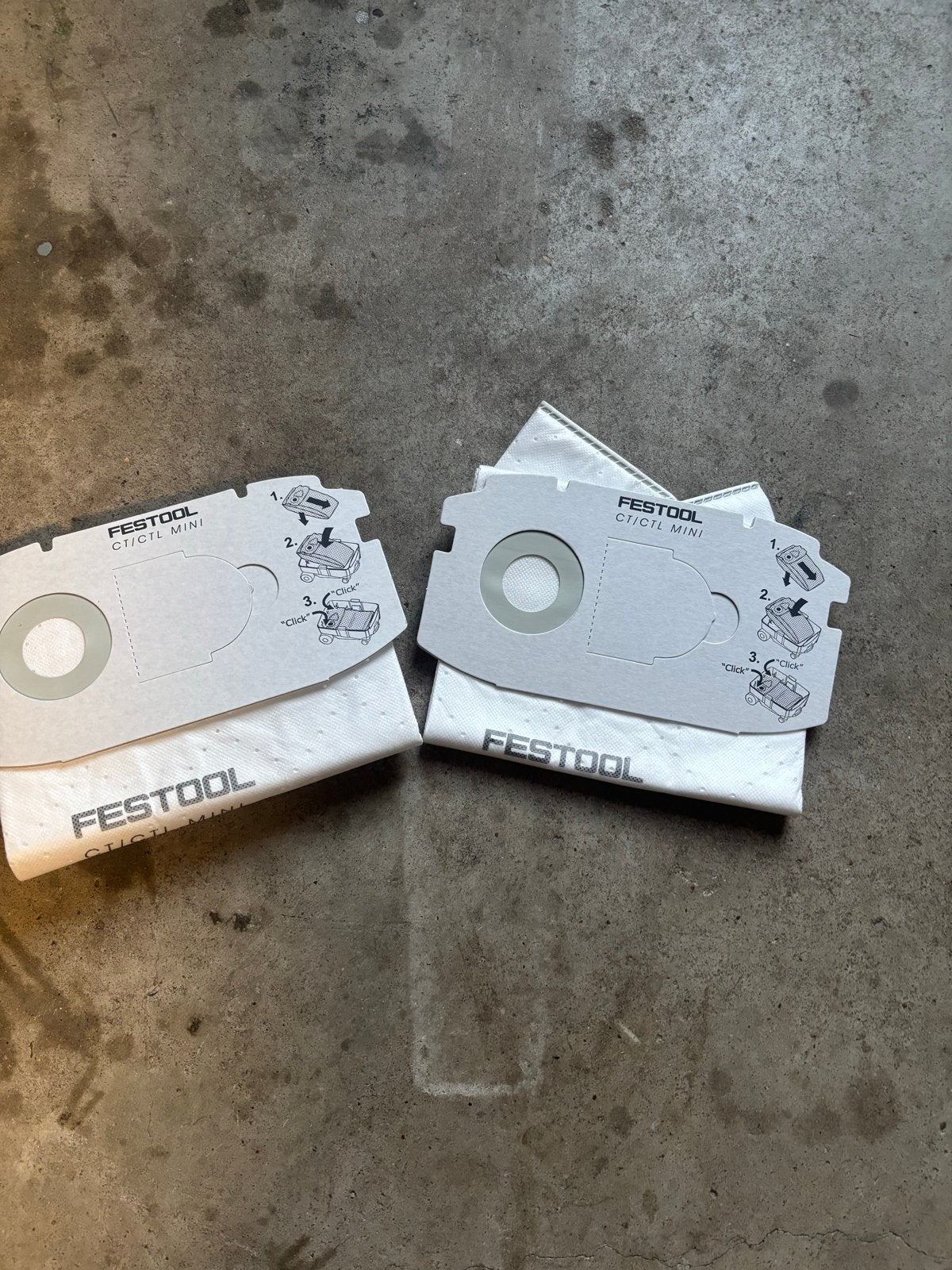 2 Festool stofzakken CT/CTL Mini, Ophalen of Verzenden, Nieuw, Stofzak, Overige typen