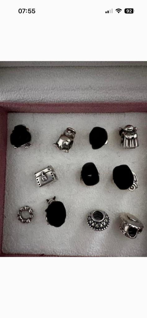 Pandora bedels, Pandora, Ophalen of Verzenden, Zo goed als nieuw, 4 bedels of meer