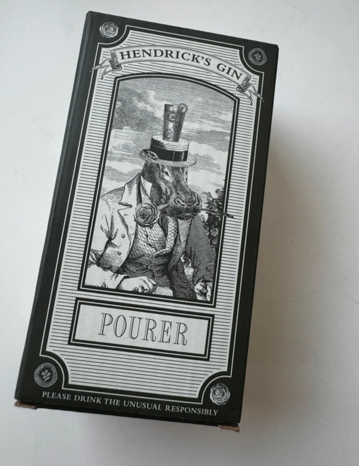 Hendrick's Gin Nijlpaard Flesstopper, Nieuw, Ophalen of Verzenden, Zilver, Metaal