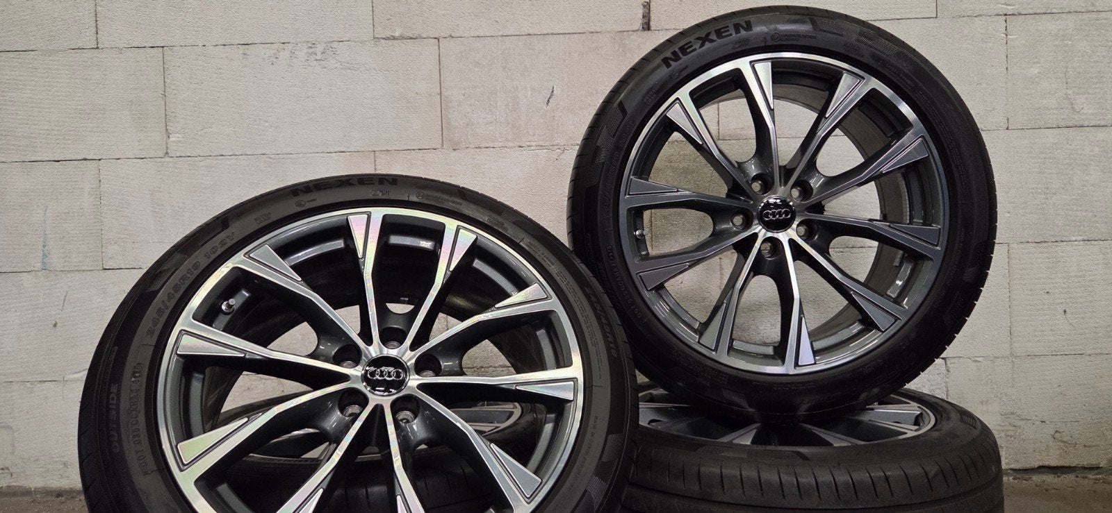 19" Audi A6 S6 C8 4K C9 C7 4G orig velgen zomerbanden zgan, Auto-onderdelen, Banden en Velgen, 19 inch, 245 mm, Banden en Velgen