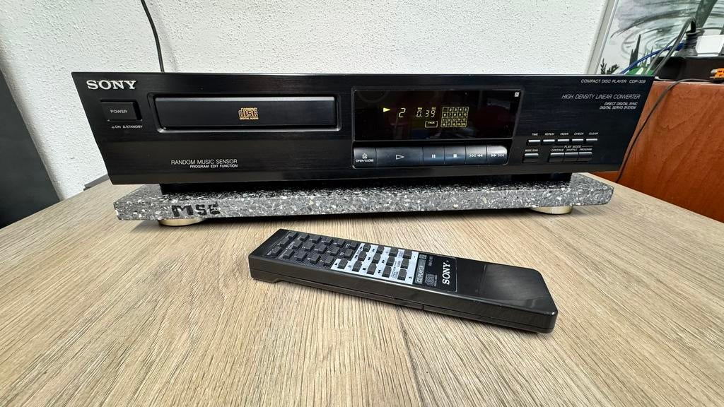 Sony CDP-309 Compact Disc speler inclusief afstandsbediening, Gebruikt, Ophalen of Verzenden, Sony, Sony