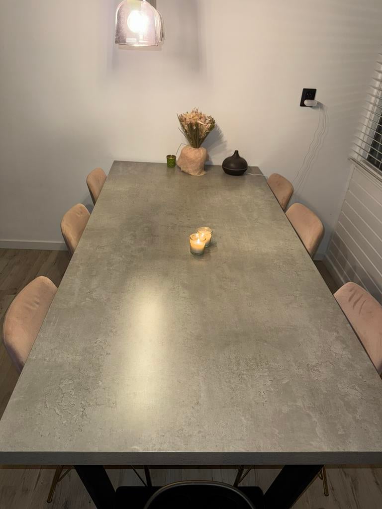 Eettafel te koop, 200 cm of meer, Zo goed als nieuw, Rechthoekig, 50 tot 100 cm